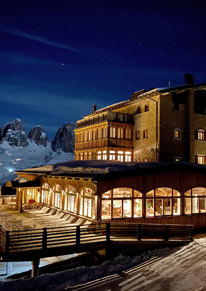 hotel pordoi - shooting fotografico notturno - fishouse